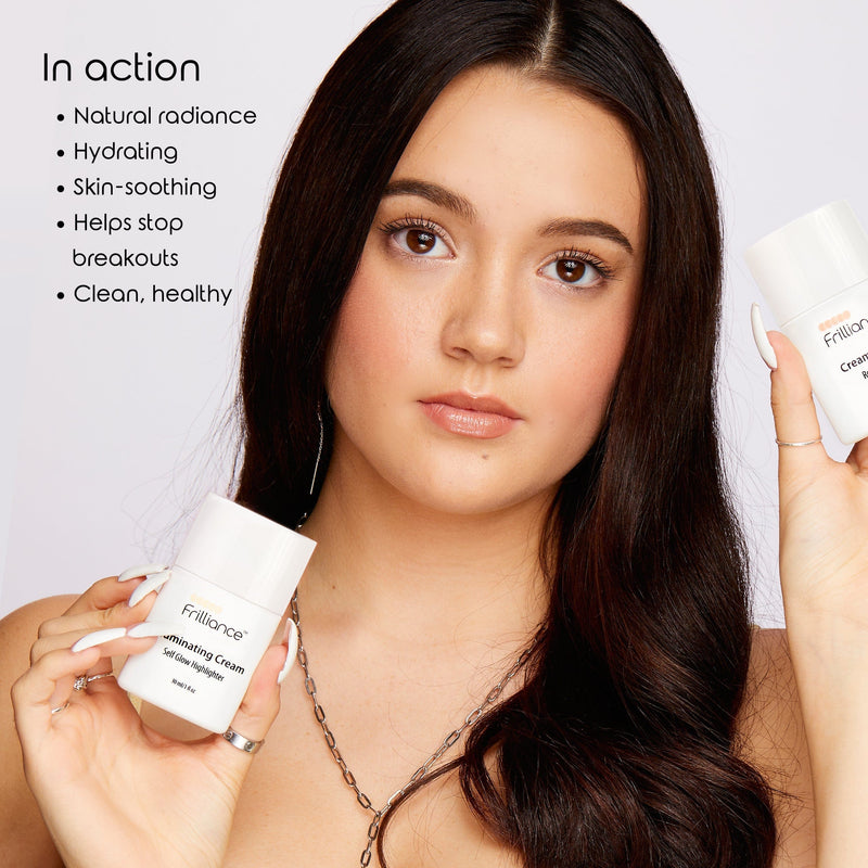 Fiona Frills Makeup Illuminating Cream in Self Glow Highlighter Frilliance